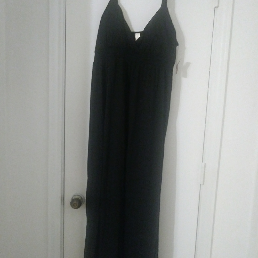 Black maxi dress
